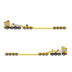 予約2015年4-6月以降発売予定LES SEARLE 4軸 PXE + 3軸 ICP + VOLVO FH16 8X4 トラック /WSI　1/50 建設機械模型　ミニカー