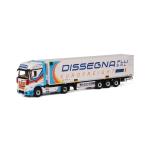 Dissegna メルセデスベンツアクトロス Giga Space リーファートレーラー Thermoking 3軸 トラック /WSI 建設機械模型 工事車両 1/50 ミニチュア 重機