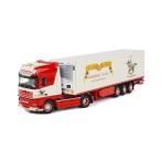 Frank de Ridder DAF XF 105 Super Space Cab リーファートレーラー Thermoking 3軸 トラック/WSI 建設機械模型 工事車両 1/50 ミニチュア