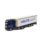 Rick Weijts Scaniaスカニア R Topline カーテンサイダートレーラー 3軸 トラック/WSI 建設機械模型 工事車両 1/50 ミニチュア