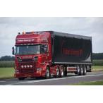 予約2016年4-6月以降発売予定Faber Energy SCANIAスカニア R Streamline Topline (Red Passion Edition) Cargo Floor Trailer 3軸 トレーラー /WSI 建設機械模