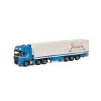Jansen Transport DAF XF 105 Super Space Cab リーファートレーラー Carrier 3軸 トラック /WSI 建設機械模型 工事車両 1/50 ミニチュア