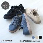 スニーカー レースアップ カットワーク レース ストーン 痛くない 歩きやすい 楽 3E 幅広 甲高 外反母趾 クロールバリエ No.378230 セール ※交換返品不可