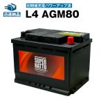 欧州車専用AGMバッテリー L4 AGM80 初期補充電済 バッテリー無料回収チケット付き 580-901-080 LN4 BLA-80-L4互換 アイドリングストップ車対応 自動車バッテリー