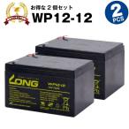 UPS(無停電電源装置) WP12-12【お得 2個セット】（産業用鉛蓄電池） 新品 LONG 長寿命・保証書付き Smart-UPS 1000 など対応 サイクルバッテリー