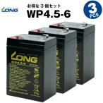 乗用玩具 WP4.5-6【お得 3個セット】（産業用鉛蓄電池） 新品 LONG 長寿命・保証書付き 電動ポケバイなど対応 サイクルバッテリー