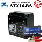バイク バッテリー STX14-BS YTX14-BS互