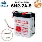 バイク用バッテリー 6N2-2A-8 コスパ最強 総販売数100万個突破 100%交換保証 スーパーナット バイクバッテリー(液入済)