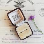 ジュエラーのリングケース　ブラウン　イギリスアンティーク