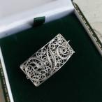 fili Gree серебряный линия умение брошь Англия Vintage 