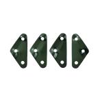  высота .(Takagi) KANUCHI OUTDOOR трос ползун свободный металлические принадлежности 3 дыра 4 штук OD зеленый алюминиевый aluminium легкий low 