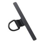 エレコム ストラップホルダー ステンレス 浮きにくい折れ曲がり設計 軽量 1口タイプ ブラック PWSTHD1SSBK