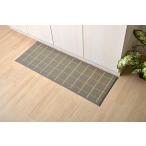 ikehiko.. татами коврик .. кухонный коврик проверка примерно 60×270cm серый местного производства .. использование скольжение трудно обработка простой дизайн #82397
