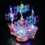 Absdefen LED酒グラス棚 幻の船 テキー