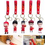 [KRGNPLE] スラムダンク バスケットボール キーホルダー ペンダント 流川楓 三井寿 桜木花道宮城リョータ 赤木剛憲 車用バックパックチャーム かわいい 携帯用