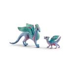 シュライヒ(Schleich) バヤラ フラワー・ドラゴンの親子 フィギュア 70592