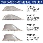 ウェイクボード用　フィン CHROMEDOME METAL FIN USAMOVE FINWAKEの本場USA製メタルフィン