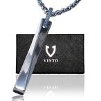 VINTO ネックレス メンズ シンプル ステンレス スティック