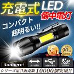 懐中電灯 LEDライト LED 強力 充電式 cobライト 小型 最強 照明 usb 防水 ワークライト ハンディ 作業用 防災 軽量 キャンプ ミニ