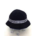 ステューシー Stussy 90s ロゴリフレクターテープ  バケットハット メンズ  中古 古着 220121