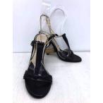 ジミーチュウ JIMMY CHOO レザーチェーン ヒールパンプス レディース EUR：38 中古 古着 220128