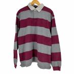 LANDS END(ランズエンド) 90〜00S ラガーシャツ メンズ JPN：XL  中古 古着 0211