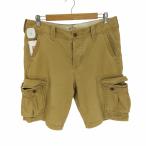 Hollister(ホリスター) ストーン ウォッシュ加工 ボタンフライ ミリタリー カーゴショーツ メン 中古 古着 0957