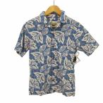 pataloha(パタロハ) ボーイズ アロハシャツ 開襟 白タグ ショートスリーブ  レディース  XL 中古 古着 0208