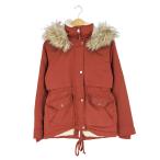 Hollister(ホリスター) フェイクファー フーデッドジャケット レディース S 中古 古着 0130