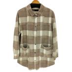 ZARA(ザラ) プリントスナップボタンチェックシャツ レディース S 中古 古着 0410