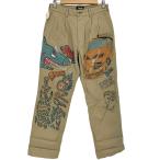 Wrangler(ラングラー) ペイント加工 ツータックチノパン メンズ  32×33 中古 古着 0922