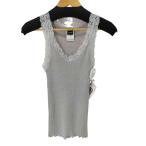 USED古着(ユーズドフルギ) {{Oscalito}}イタリア製 レースデザインラメニットタンクトップ  中古 古着 0926