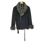 Pinky&Dianne( Pinky and Diane ) Италия производства мутон мех свободная домашняя одежда пальто женский б/у б/у одежда 0744