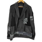 ZARA(ザラ) ニットコンビレザージャケット メンズ import:L 中古 古着 1243