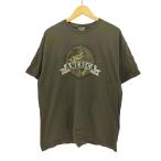 USED古着(ユーズドフルギ) 魚 FISH プリントクルーネックTシャツ メンズ XL 中古 古着 1205