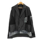 ZARA(ザラ) ニットコンビレザージャケット メンズ import:L 中古 古着 0342