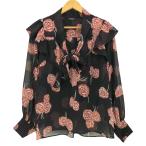 ショッピングカーネーション VERMEIL(ヴェルメイユ) カーネーションプリント ボウブラウス レディース 表記無  中古 古着 0446