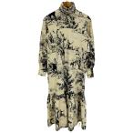 USED古着(ユーズドフルギ) NHOJ JOHN French Scenic Printed Dress 中古 古着 0724