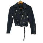ショッピングzara ZARA(ザラ) スエード ライダースジャケット レディース  us xs 中古 古着 0103