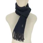 POLO RALPH LAUREN(ポロラルフローレン) イタリア製 ポニー刺繍 ナイロン混マフラー メン 中古 古着 0348