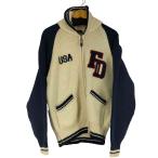 ショッピングカウチン FIRST DOWN(ファーストダウン) ジップアップカウチンニットカーディガン メンズ import：L 中古 古着 0625