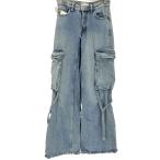 ショッピングzara ZARA(ザラ) デニムカーゴパンツ レディース  32 中古 古着 0907