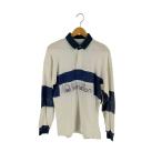 BENETTON( Benetton ) 80-90s Италия производства Rugger рубашка мужской import:XL б/у б/у одежда 0806