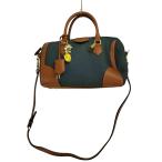 Samantha Thavasa( Samantha Thavasa ) Denim кожа переключатель 2WAY Mini сумка "Boston bag" rete б/у б/у одежда 0805