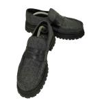 ショッピングzara ZARA(ザラ) 厚底 ウール 切替 バイカラー コインローファー メンズ JPN：28.5  中古 古着 0823