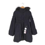 BURBERRY BLUE LABEL(バーバリーブルーレーベル) ラクーンファー 裏地チェック フーデッ 中古 古着 0425