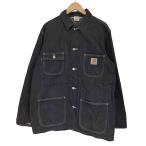 ショッピングタグ Carhartt(カーハート) 三角タグ デニムカバーオール  チョア メンズ  LARGE 中古 古着 0526