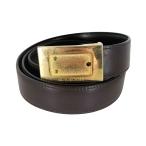 ショッピングBURBERRY BURBERRY(バーバリー) ゴールドバックル レザーベルト  メンズ 表記無  中古 古着 0205