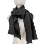 ショッピングアルマーニ ARMANI COLLEZIONI(アルマーニコレツィオーニ) ロゴ刺繍フリンジストール メンズ 表記無  中古 古着 0922