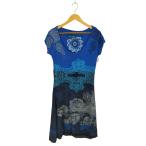Desigual(デシグアル) Paris 総柄 カットソーワンピース レディース import：L  中古 古着 0425